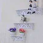 3 шт.компл. белая элегантная стойка, Простой настенный держатель полки, модный демонстрационный подвесной орнамент для хранения, домашний декор