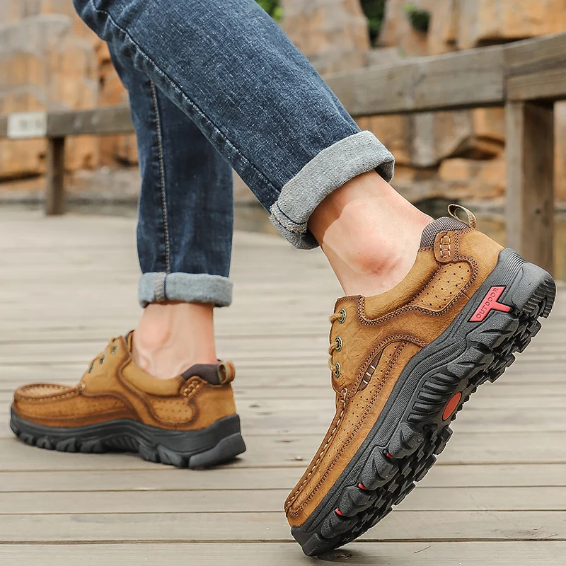 

Men's Hollow Breathable CasualShoes Hiking Cross-country Hiking OutdoorShoes Summer Low To Help Large Size ToolingShoes sneakers