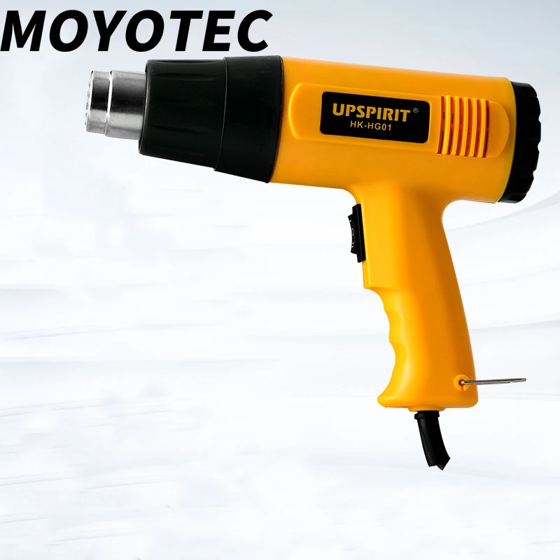 MOYOTEC 220V Lndustrial Electric Hot Air Gun Thermoregulator Heat Guns LCD Display Shrink Wrapping Thermal Power Tool