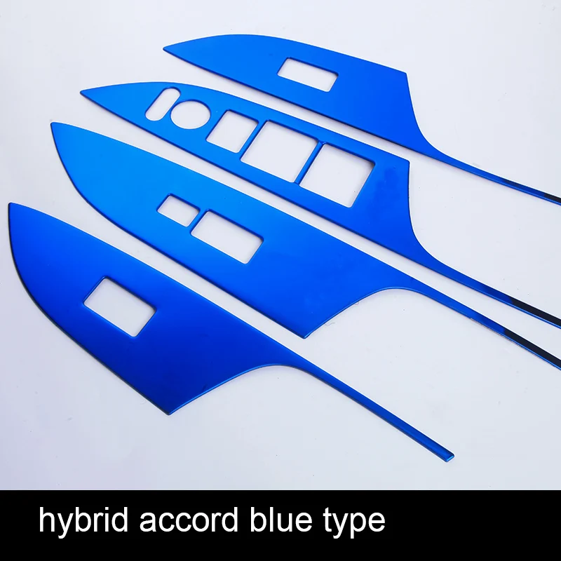 hybrid type 2 Lsrtw2017 нержавеющая сталь автомобиль для панели управления окон для honda accord 2012 2013 9th accord - Название цвета: hybrid type 2