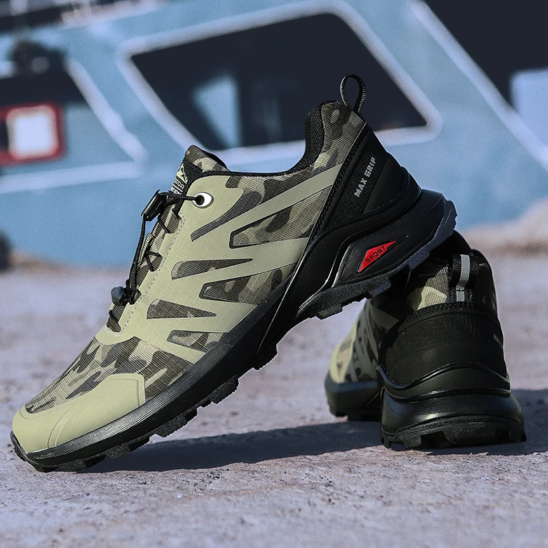 

New men's non-locking multifunctional cycling shoes, non-slip wear-resistant rubber sole, lightweight breathable mesh upper