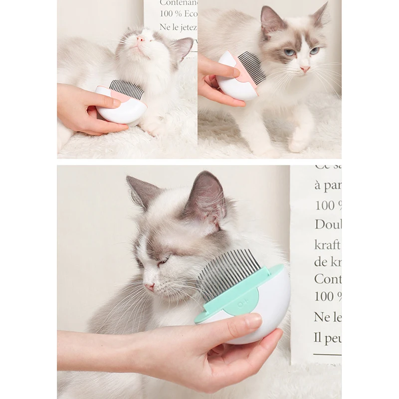 

2 in 1 Pet Dog Cat Comb Stainless Steel Needles Dual-purpose Long-hair Shedding Brush Massage Comb for Dog Cat Cleaning Supplies