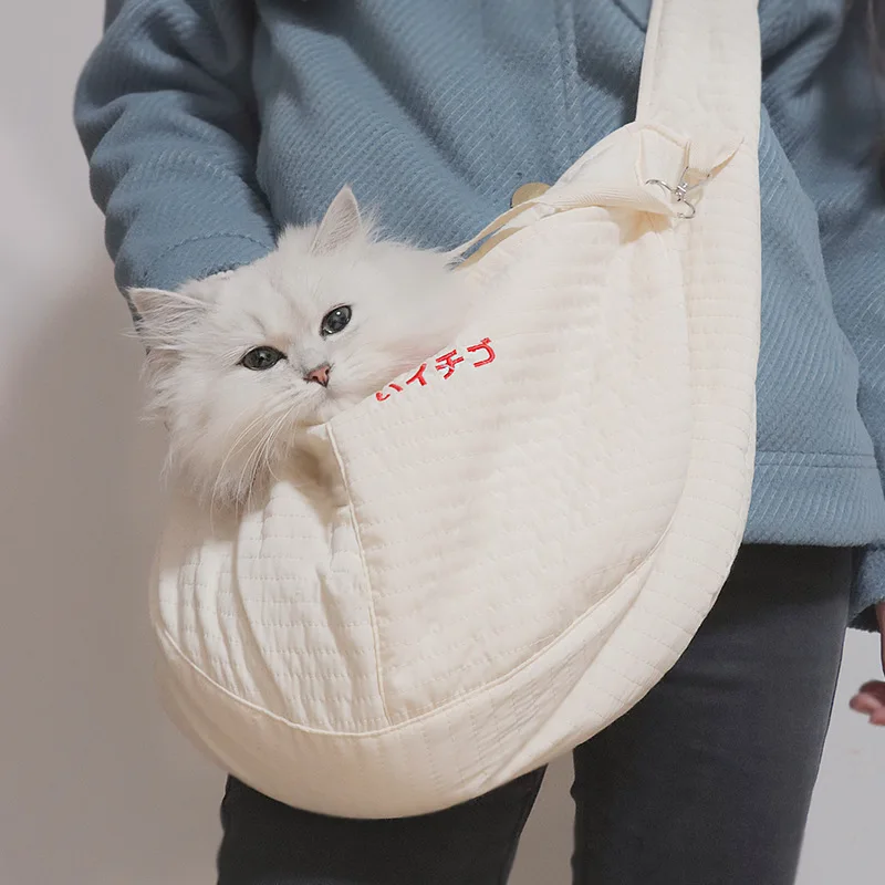 Dog Bag Luxury Cat Outdoor Carriers Shoulder Bags for Dogs Kitty Widened Straps Travel Messenger Pets Accessories | Дом и сад