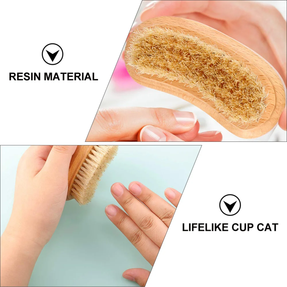 

3Pcs Double Side Nail Brushes Wooden Bristles Manicure Nail Art Brushes