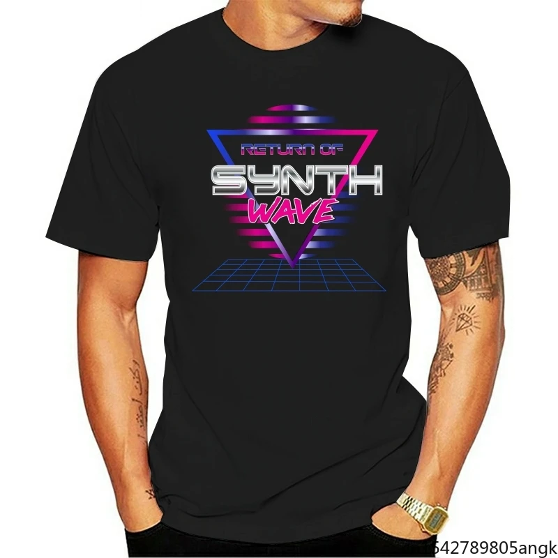 

2021 Fashion Casual T-shirt Funny Men Novelty Return Of The Synthwave Retro
