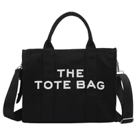 designer letter canvas tote women handbag brands shopper bag shoulder crossbody bags for women 2021 high quality purse briefcase