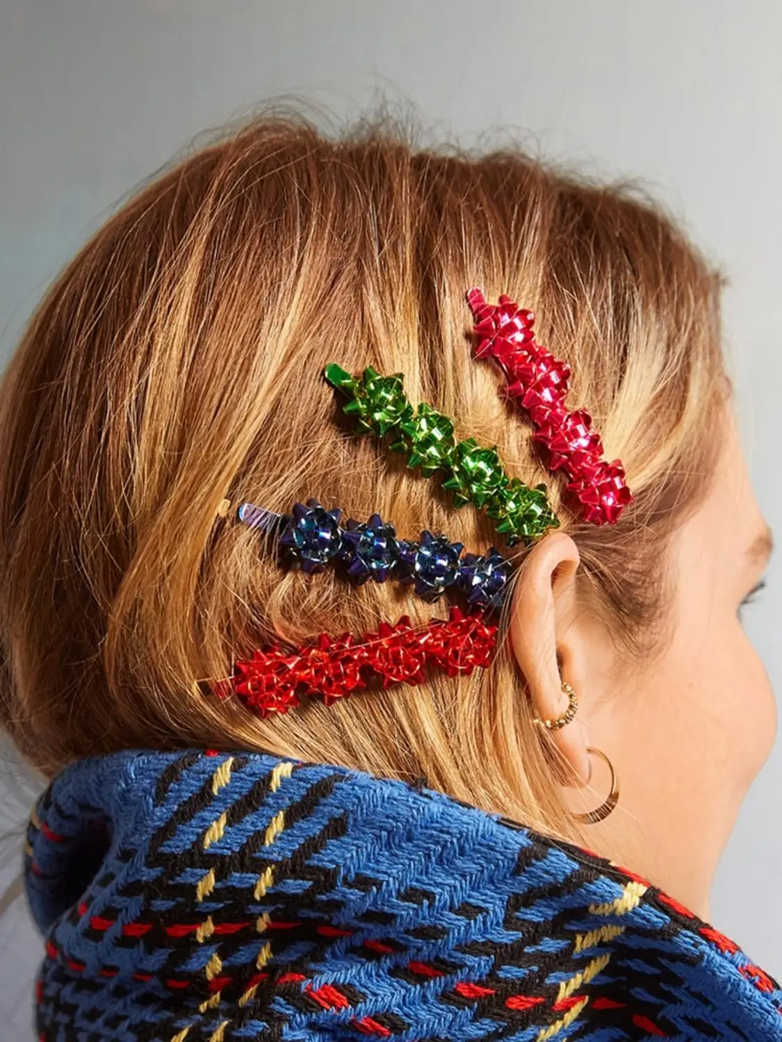 Girlgo Bauble Bar, новинка, аксессуары для волос, женские Яркие Хрустальные заколки для волос, рождественские снежинки, пряники, заколки для волос