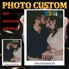 Алмазная мозаика 5D сделай сам, фото на заказ, полная вышивка, квадратная круглая мозаика, для украшения дома, свадьбы, юбилея