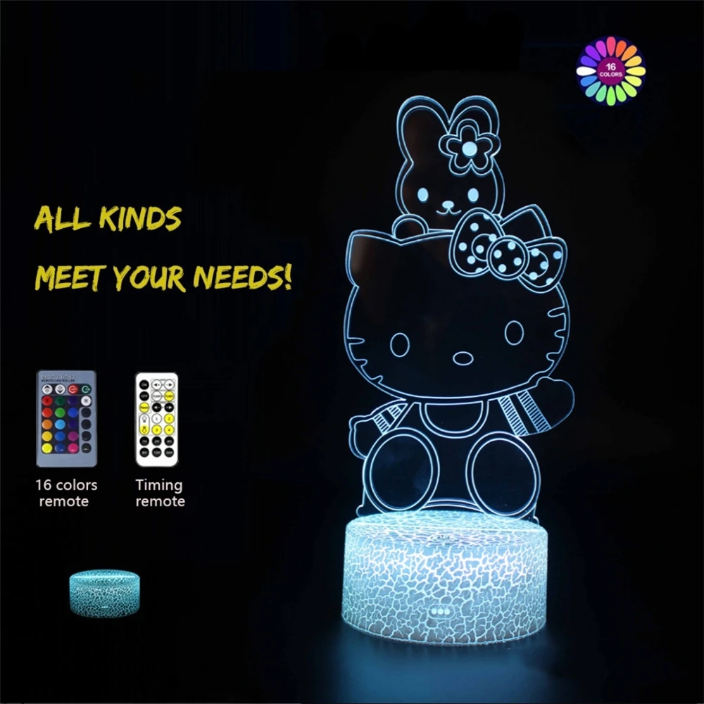 

Animal Nightlight Kawaii Room Decor Anime Figures Bedside Lamp Night Led Base for Acrylic Night Light Bulbs for Home Manga