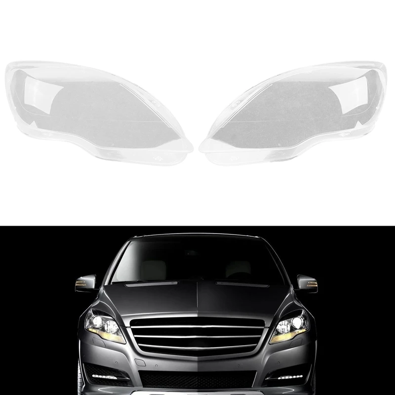 

NEW-For Mercedes-Benz W251 R300 R320 R350 R400 09-17 Headlight Shell Lamp Shade Transparent Lens Cover Headlight Cover