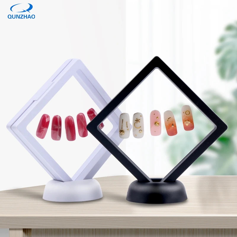 

Nail Art Double Sided Display Stand Hold For False Nail Manicure Photo Frame Practice Show Stand Board Nail Tools