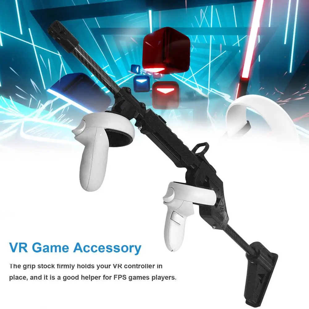 

Magnetic Gun Stock For Oculus Quest 2 VR Accessories VR Shooting Game Grip With Strap Shooting Stand Enhanced Gaming Experience