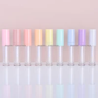9ml travel pink white empty big wand clear lip gloss tubes lipstick tube refillable lip balm bottles plastic lip gloss container