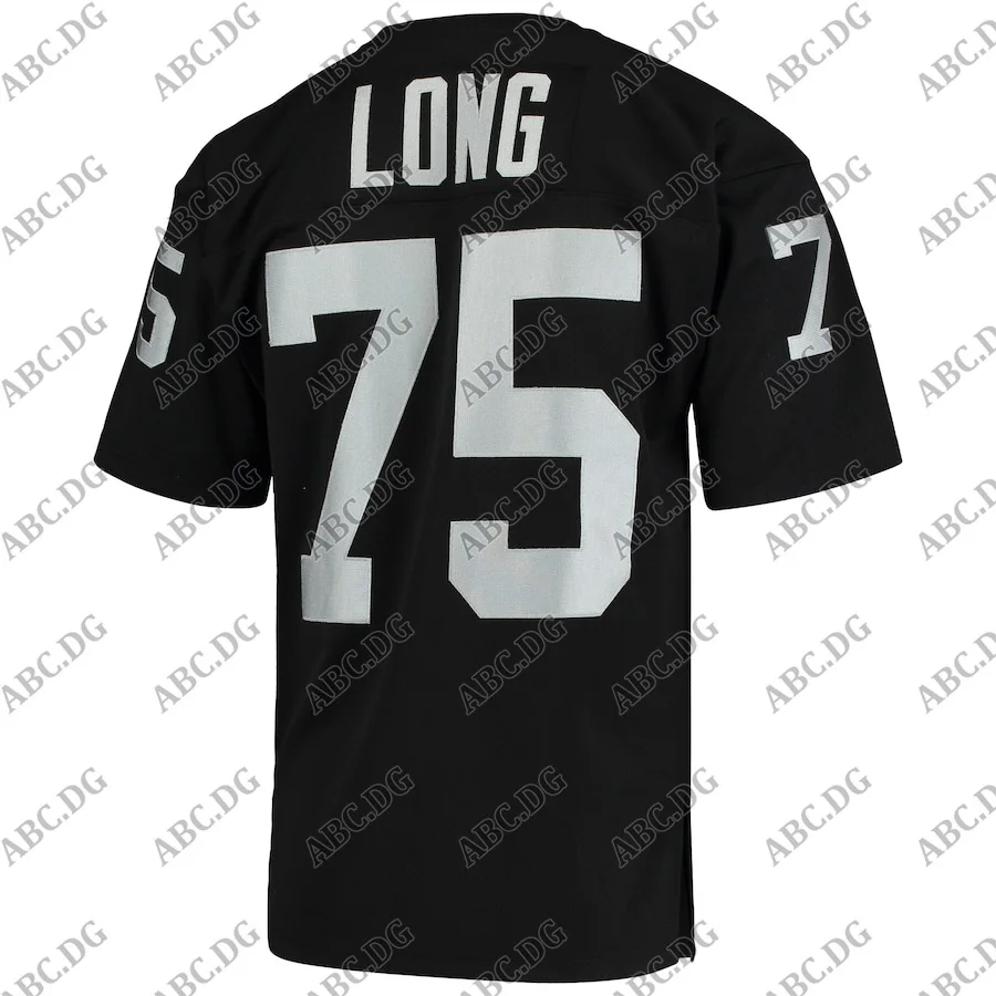 

Men Women Kid Youth Las Vegas Howie Long Mitchell & Ness Black 1983 Authentic Throwback Retired Player Jersey 4XL 5XL 6XL