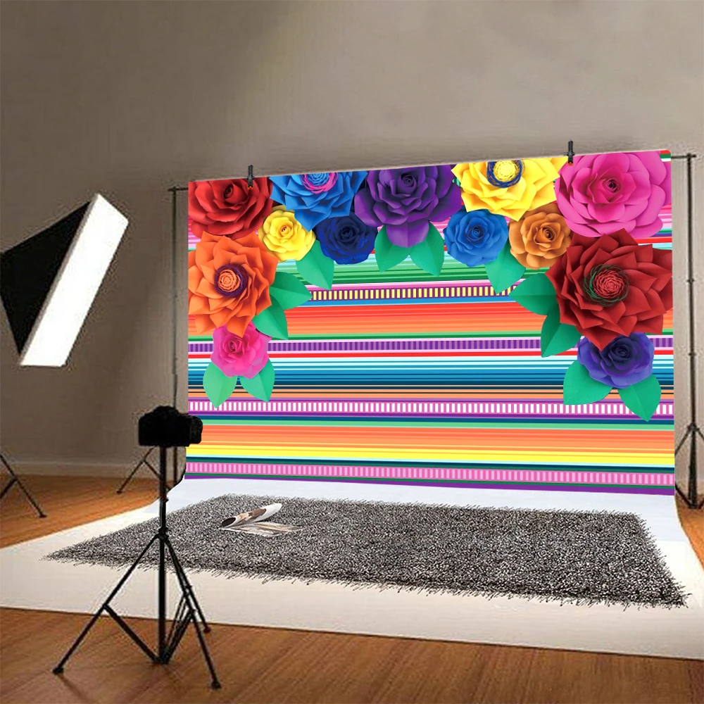 Мексиканская фиеста фон для фотосъемки взрослых вечерние цветок фото Фоновые