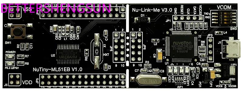 

Cortex-M microcontroller NuTiny-ML51EB9 board