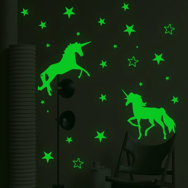 

Luminous Animal Wall Stickers Boy Girl Baby Kids Room Bedroom Decor Wall Decoration Glow In The Dark Wallstickers Art Wallpaper