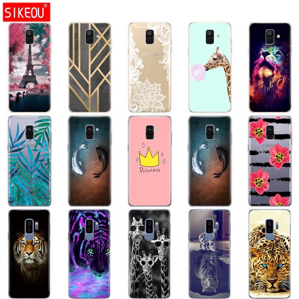 Силиконовый чехол для телефона Samsung Galaxy A6 A8 2018 S8 S9 PLUS задняя крышка A600 A605 A530 A730