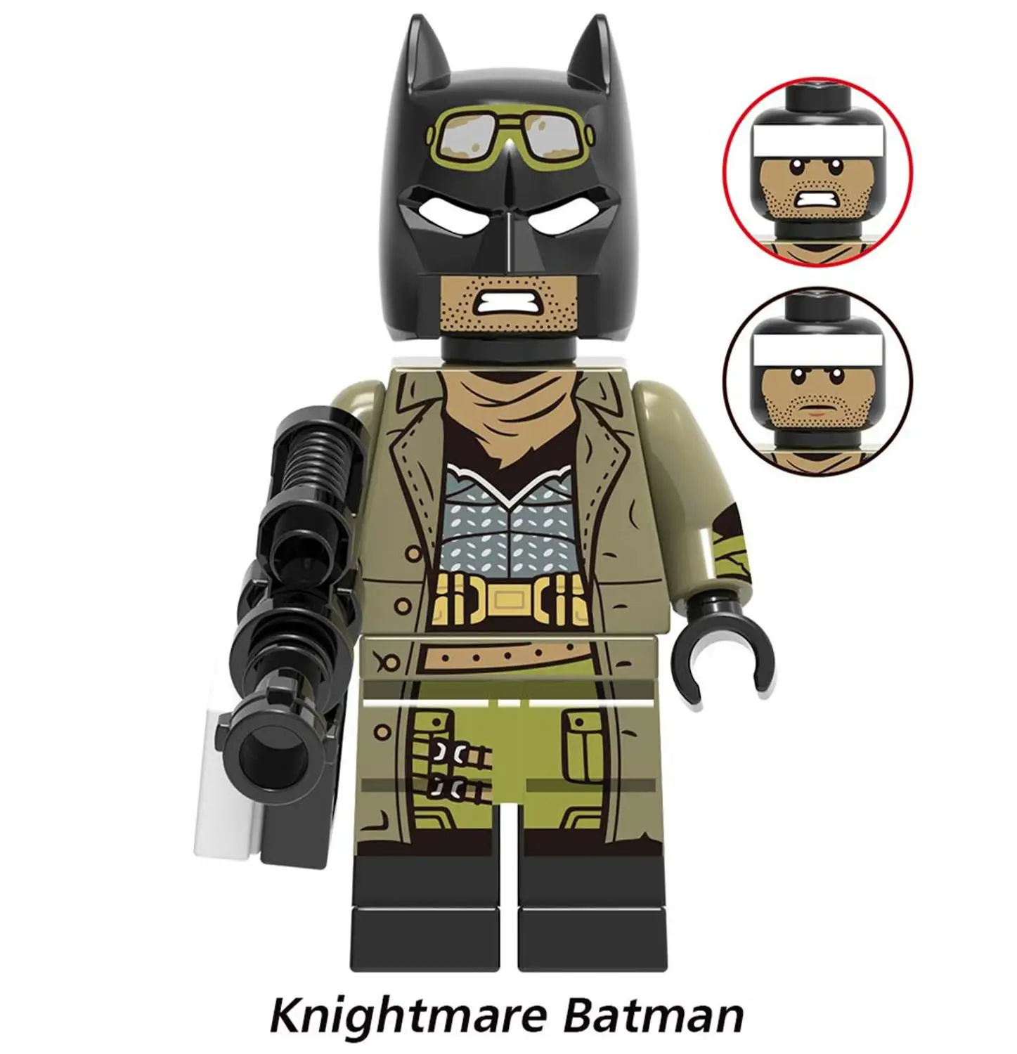 Knightmare Batman Один супер герой X0227 Бейн Риддлер фигурка чучела Джокер яд плюща Пингвин Btgirl красный капюшон наборы Buidling блоки кирпичные игрушки - Цвет: Knightmare Batman