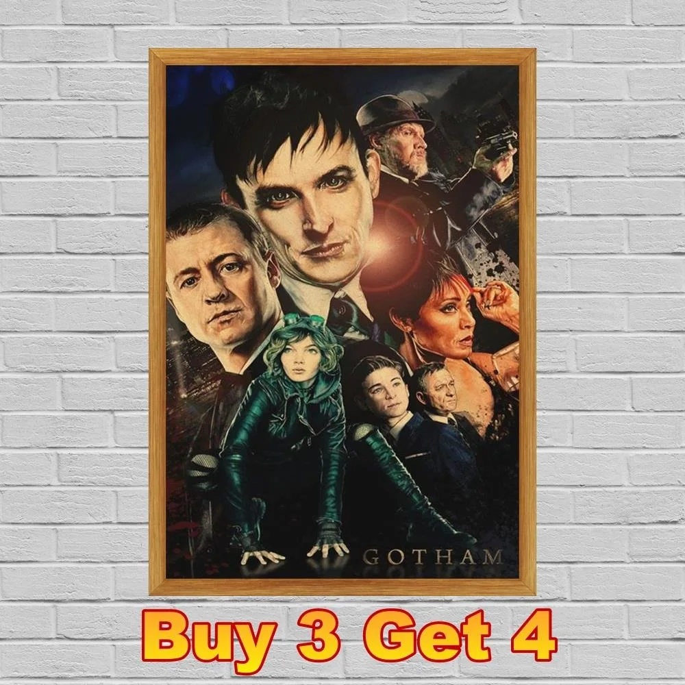 Постеры и крафт-бумага для ТВ сериала Готэм настенный художественный постер