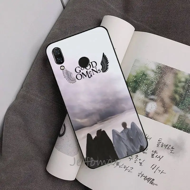 

Good Omens Angel and demon Phone Case For Xiaomi Redmi note 4 4X 8T 9 9s 10 K20 K30 cc9 9t pro lite max