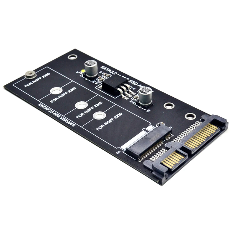 Адаптер NGFF M.2 M2 SATA3 Raiser к SATA адаптер SSD Плата расширения B Key Suppor 30/42/60/80 мм |
