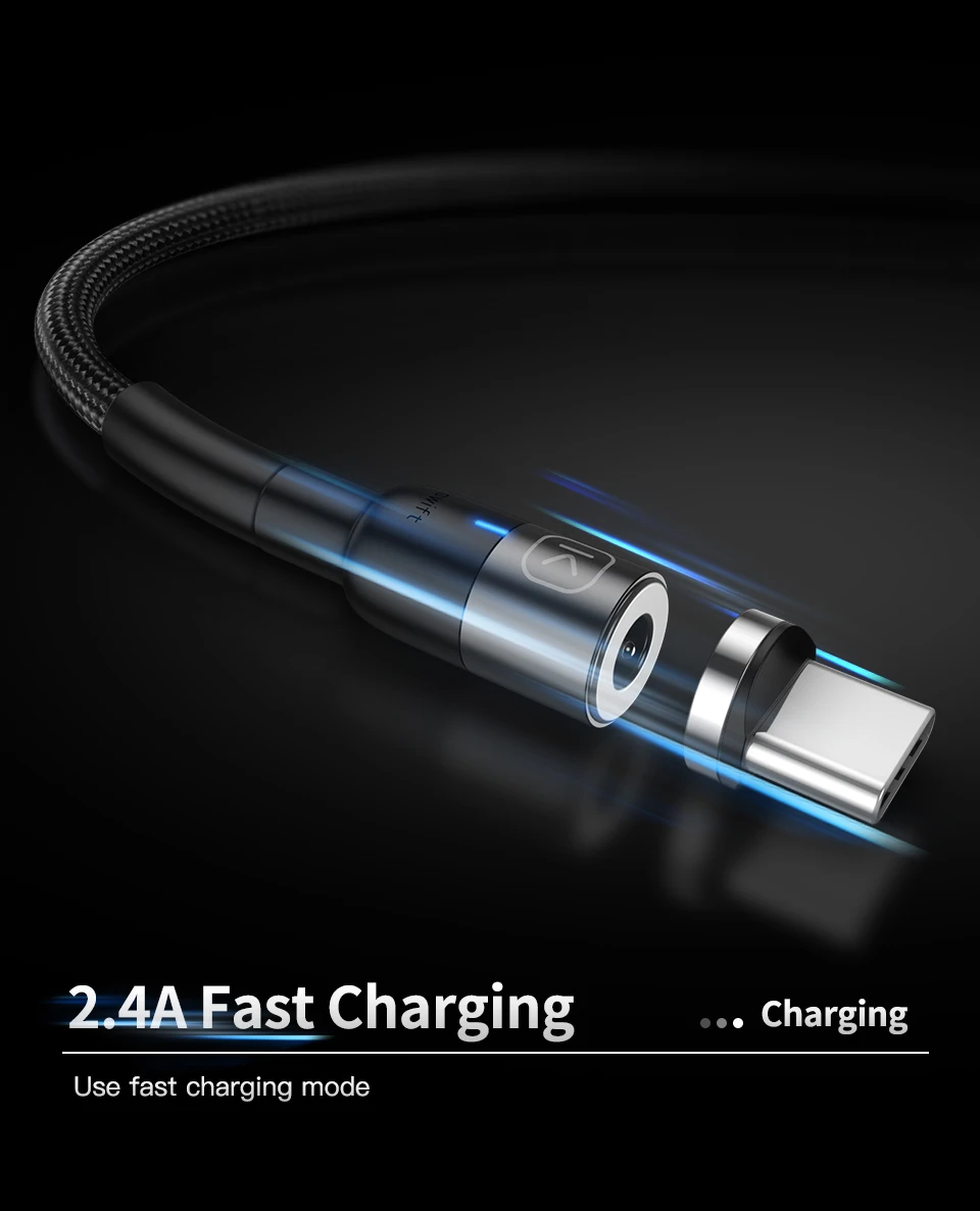 KUULAA Магнитный Micro usb type C кабель для iPhone Xiaomi Android мобильный телефон Быстрая зарядка USB кабель магнит зарядное устройство провод шнур