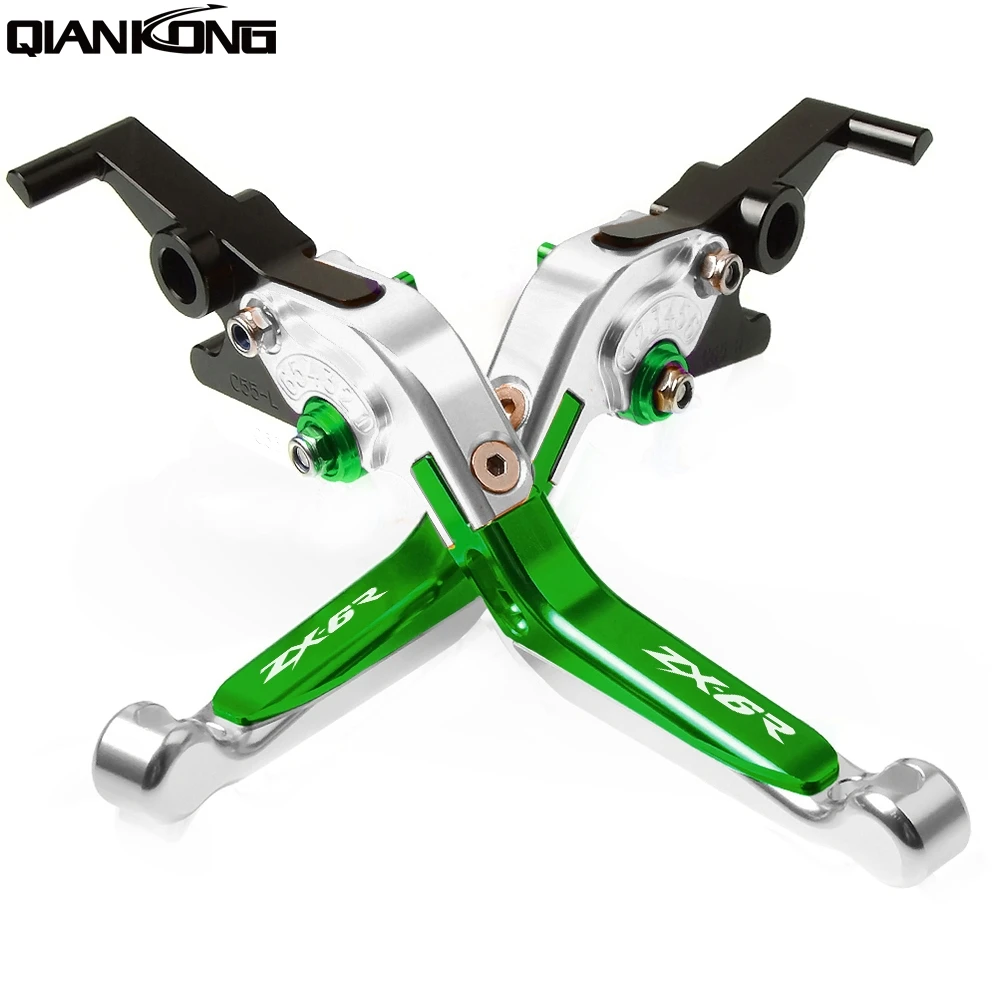 

Motorcycle CNC Adjustable Brake Clutch Levers handle For KAWASAKI ZX6R ZX-6R 2000 2001 2002 2003 2004 ZX6R ZX-6R