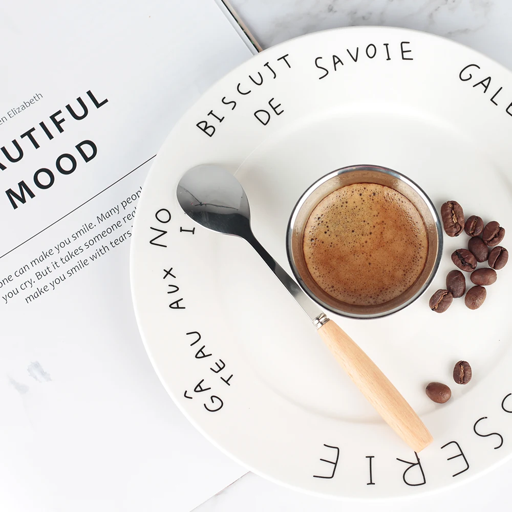 85 мл 170 Двойная Стенка 304 нержавеющая сталь Demitasse эспрессо Кофейная чашка кружка FDA