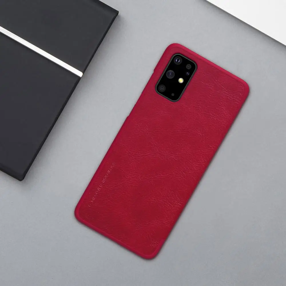 Оригинальный кожаный флип чехол NILLKIN Qin для Samsung Galaxy S20 Plus Ультра с карманом карт