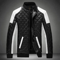 high 2021 casual mens leather quality classic motorcycle bike jackets jacket men plus thick coats spring autumn chaqueta hombre