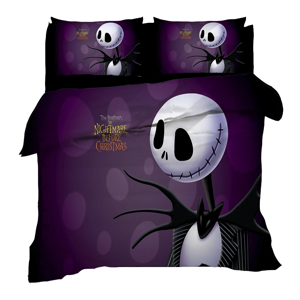 3D Кошмар перед Рождеством постельные принадлежности наборы пододеяльников