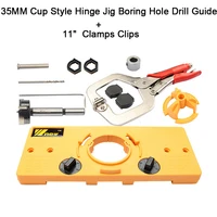 concealed 35mm cup style hinge jig boring hole drill guide 11 inch face clamp locking c clamp pliers gf31