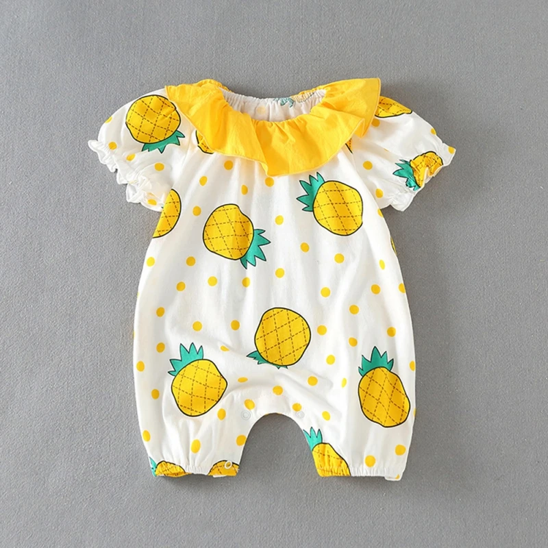 

Summer Newborn Baby Girl Clothes One-piece Jumpsuits Baby Clothing Cotton Short Sleeve Girl Romper Infant