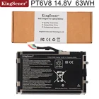 Аккумулятор KingSener PT6V8 для ноутбука DELL Alienware M11x M14x R1 R2 R3 P18G T7YJR 8P6X6 08P6X6 14,8 V 63WH