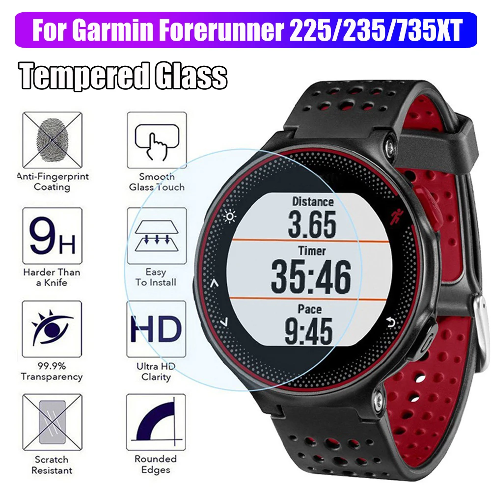 Закаленное стекло для Garmin Forerunner 235 225 735XT 9H Защитная пленка экрана смарт-часов