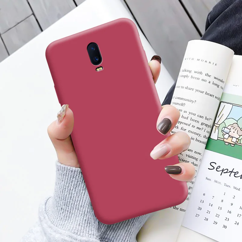 Для OPPO R17 чехол однотонный силиконовый Макарон цвета карамельные оттенки Мягкий