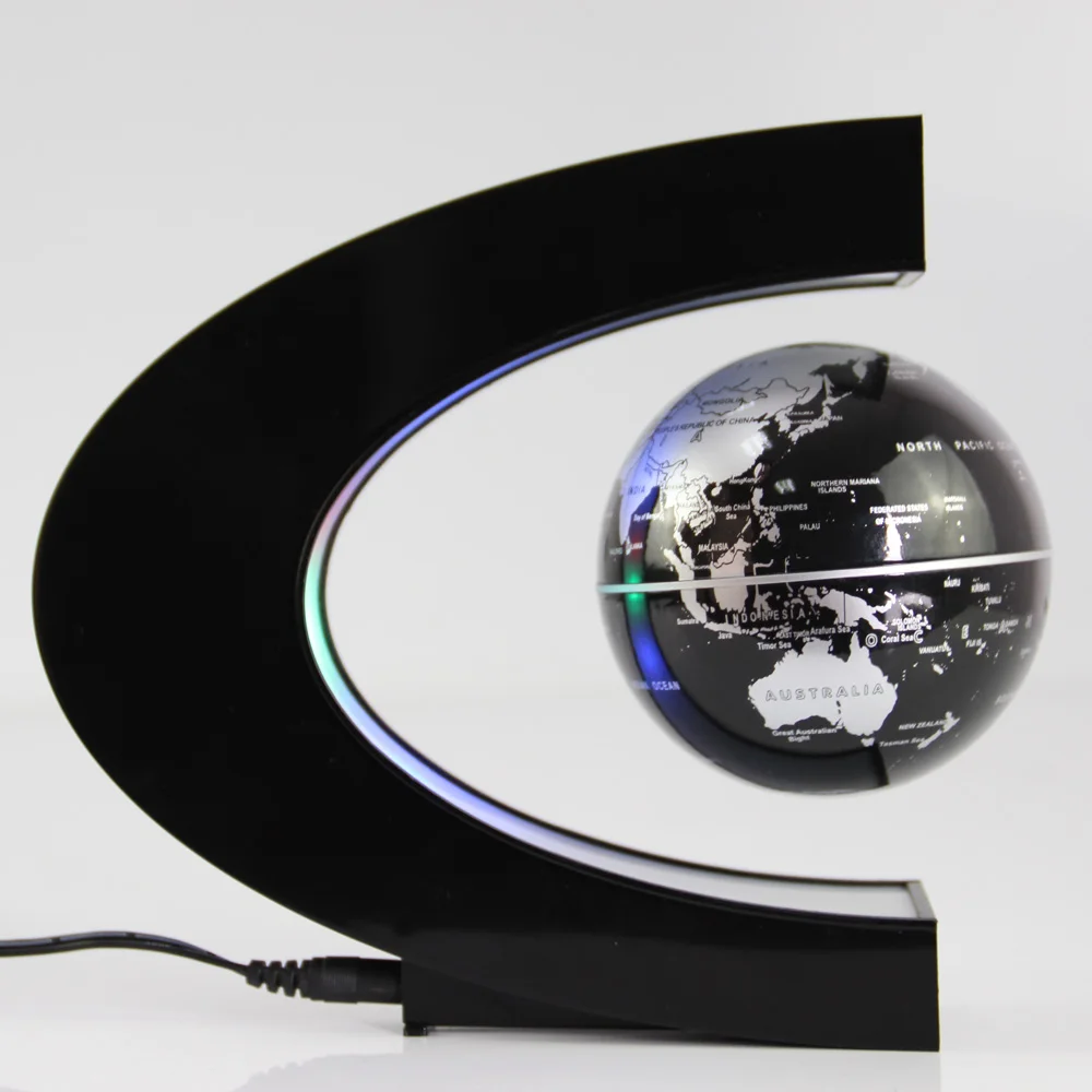 Магнитный парящий в воздухе светящийся 3 дюймов земной шар праздник