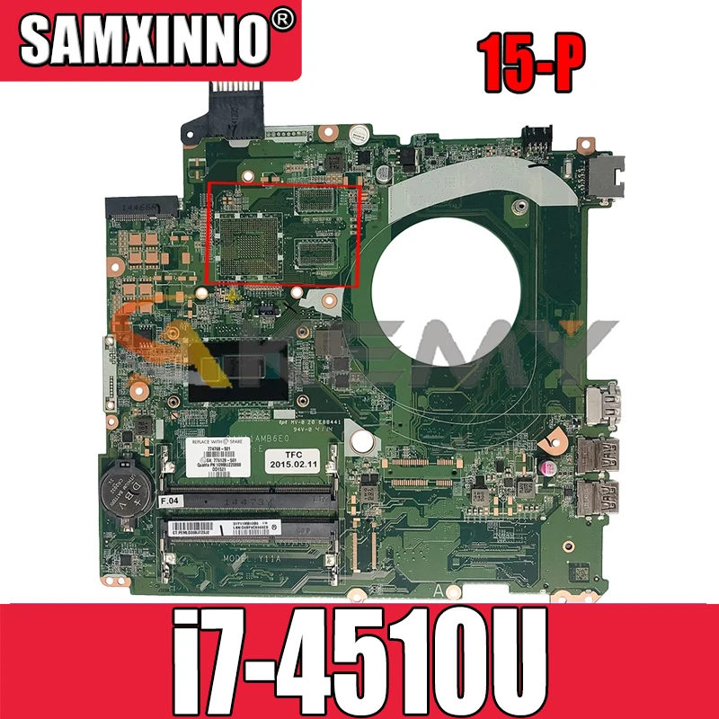 

Для HP павильон 15-P DAY11AMB6E0 SR1EB i7-4510U DDE3 Тетрадь материнская плата полный тест 100% работы