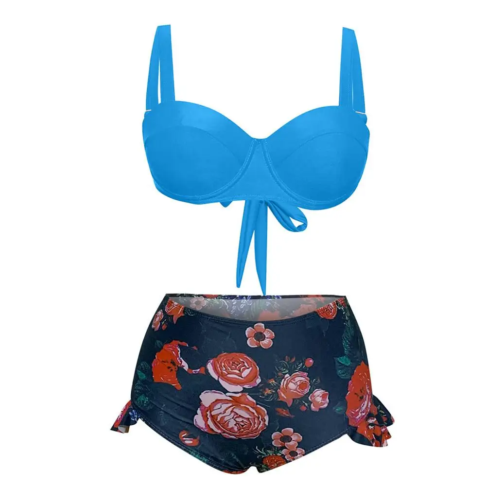 

2020 Sexy Bikini Women Swimsuit Push Up Swimwear High Cut Bandage Halter Bandeau Bikinis Set Beach Bathing Suit Maillot De Bain