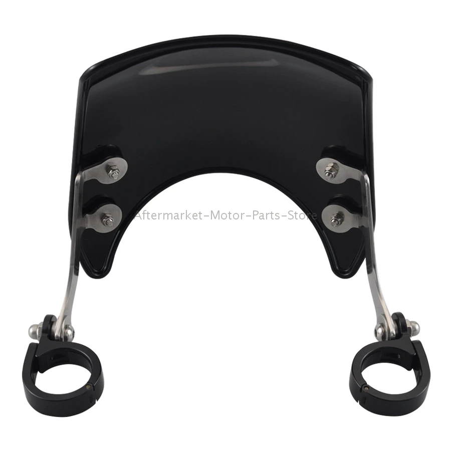 Ветрозащитный экран для мотоцикла черный компактный спортивный ветрозащитный