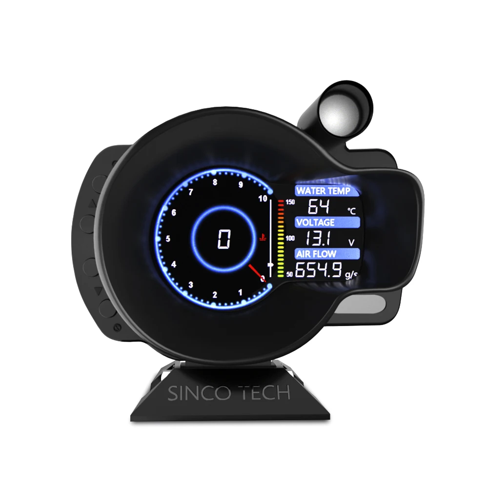 Цифровой измеритель уровня топлива OBD2 тестер 18 в 1 для измерения скорости