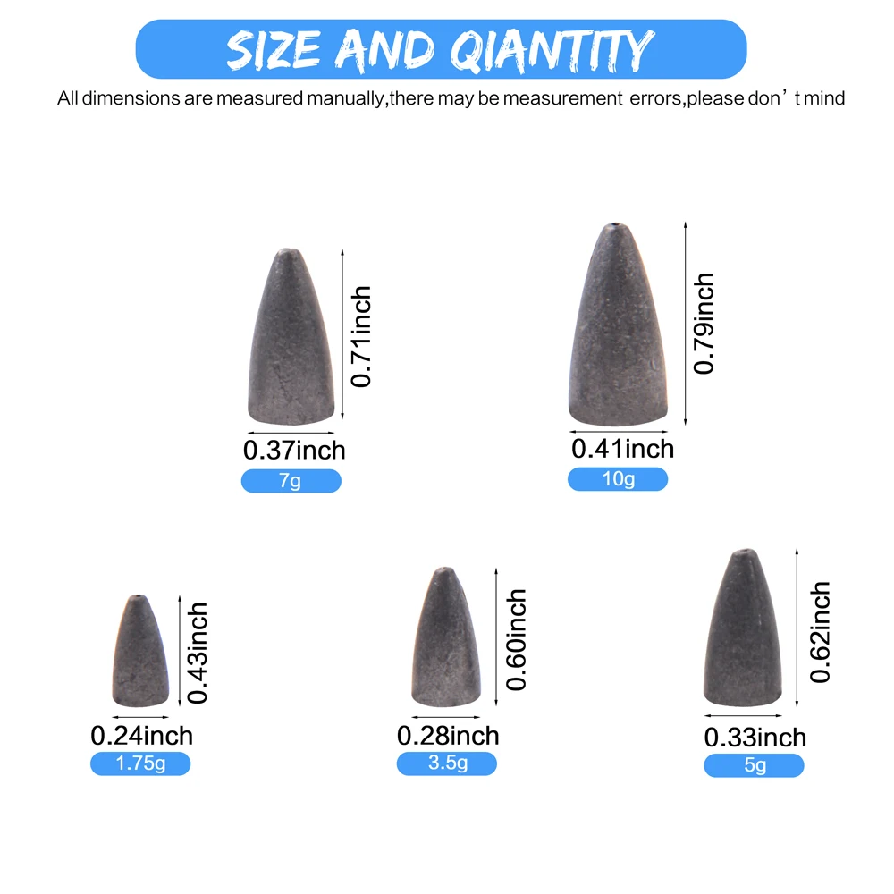 29 шт./коркорт. Грузила для рыбалки комплект гирь рыболовных снастей набор