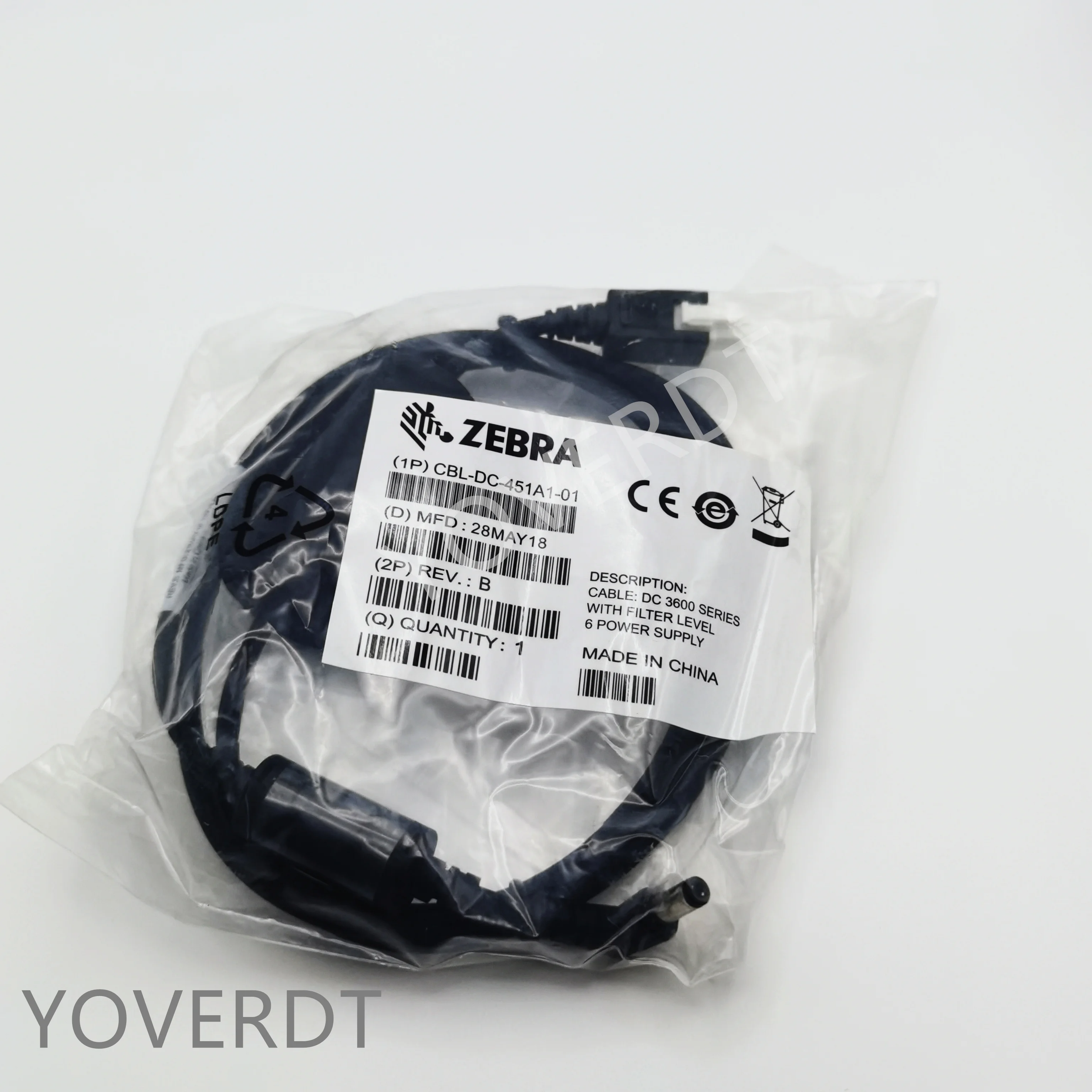 Zebra CBL-DC-451A1-01 DC кабель для серии 3600 с фильтром уровня 6 |