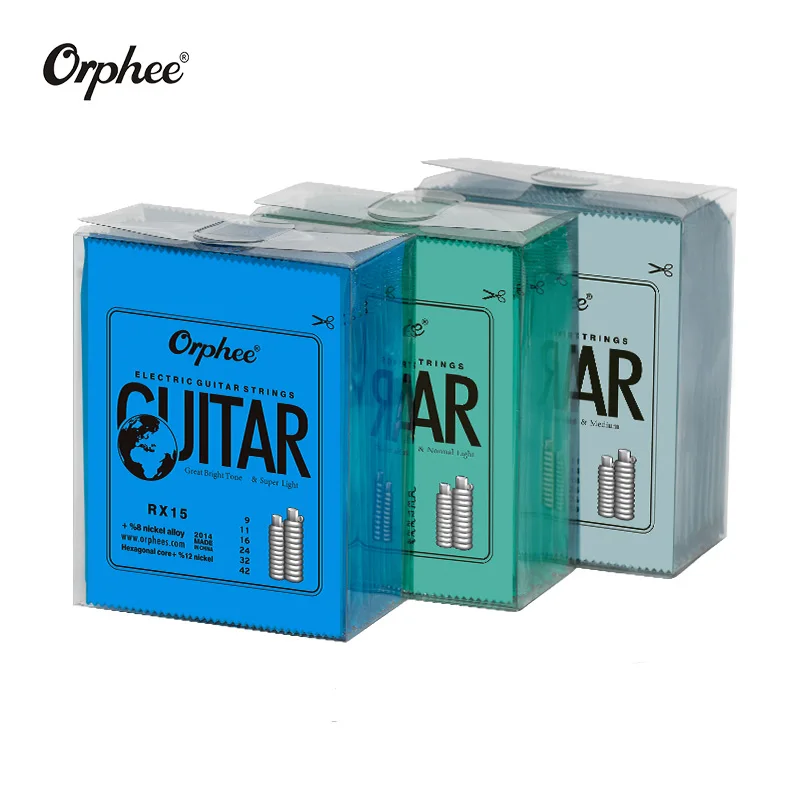 10sets orphee rx17 010 046 große helle ton normalen licht elektrische gitarre saiten set 6 teilesatz gitarre zubehör free global shippi