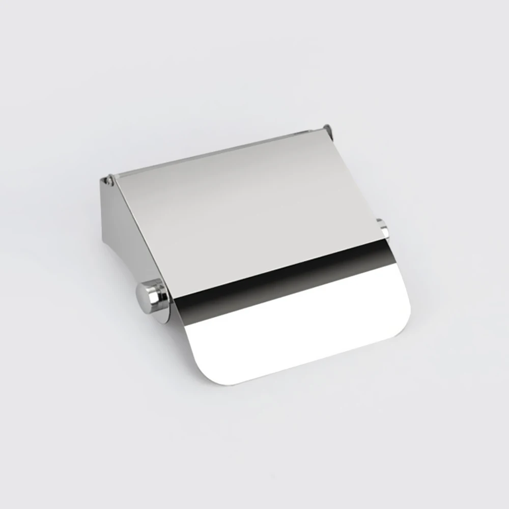 

Wall Mount Toilet Paper Holder with Cover Stainless Steel Roll Paper Holder Bathroom Fixture Bathroom Accessories