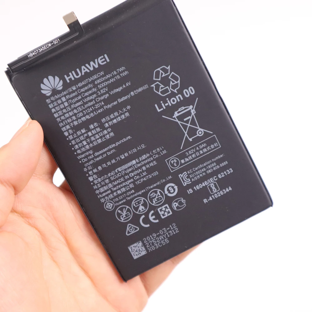 

100% Original Replacement Phone Battery HB4073A5ECW For Huawei Mate 20 X Mate20X 20 X 5000mAh