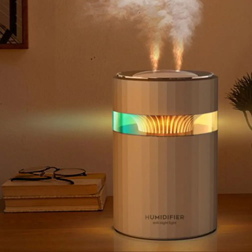 

Air Humidifier Double Nozzle Humidifier Usb 900ml Household Silent Bedroom Office Air Humidification Heavy Fog