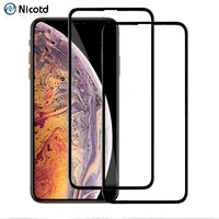 2 piece tempered glass for iphone x xs max xr full cover screen protector on iphone 8 7 6 6s screen guard for iphone 11 pro max