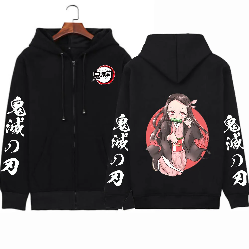 

Demon Slayer Hoodies Harajuku Pullover Fleece Warm Cotton Sweatshirt 2021